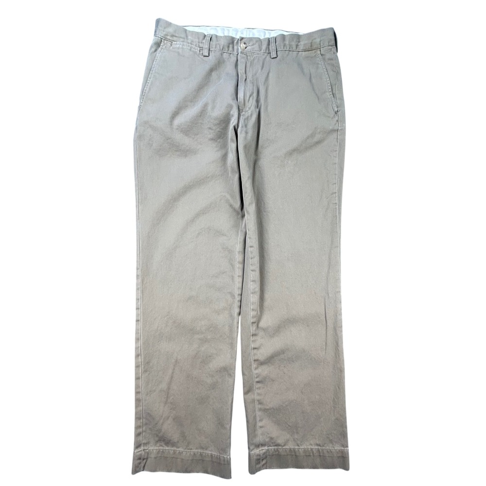 Polo Ralph Lauren Chino Khaki Mens 34x30 Tan Classic Fit Preppy Minimalist Pants